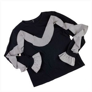 Anthro DREW Gingham Top